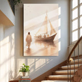 Jesus Christ Walking On Water Faith Wall Art VIII - Tailored Canvases - Flyclothing LLC
