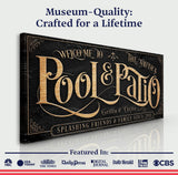Personalized Pool & Patio Sign II - Tailored Canvases - Flyclothing LLC