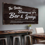 Basement Bar And Lounge Sign IV - Tailored Canvases - Flyclothing LLC