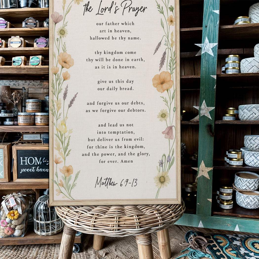 The Lord's Prayer Faith Sign III - Tailored Canvases - Flyclothing LLC