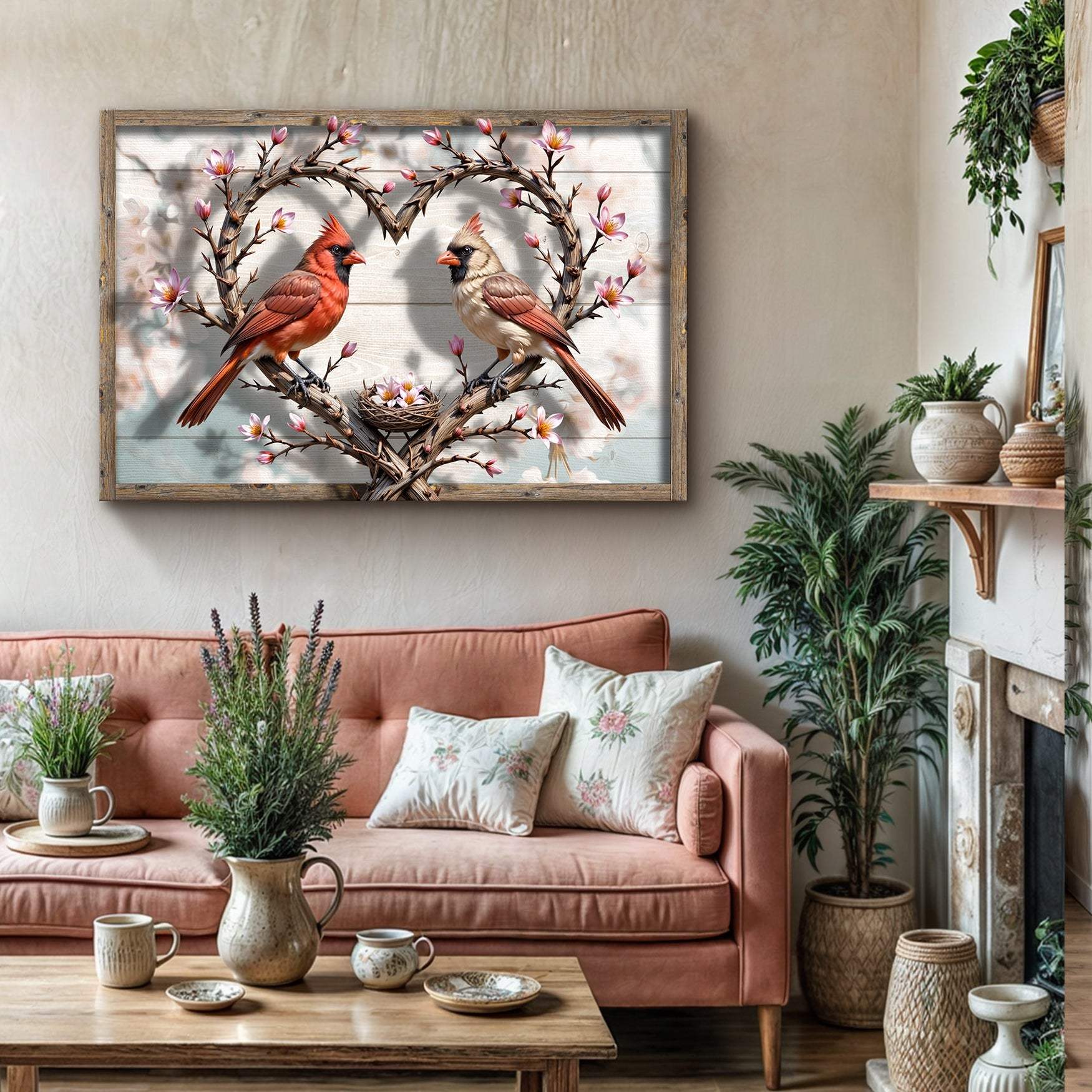 3D Cardinals Wall Art V - Tailored Canvases - Flyclothing LLC