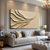 Beige Minimalist Wall Art II - Tailored Canvases - Flyclothing LLC