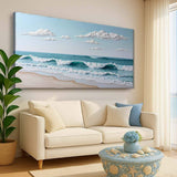 Serene Ocean Wave Coastal Wall Art XI - Tailored Canvases - Flyclothing LLC