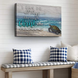 I Can Do All Things Through Christ Faith Sign IV - Tailored Canvases - Flyclothing LLC