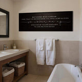 But Home Was a Dream Lyrics Wall Sign - Tailored Canvases - Flyclothing LLC
