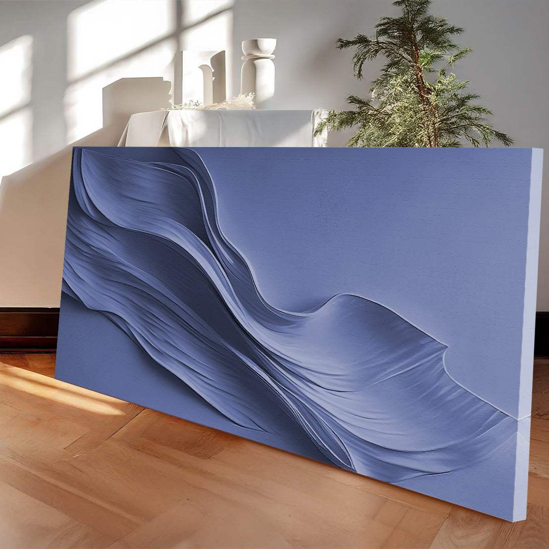 Midnight Navy Minimalist Wall Art - Tailored Canvases - Flyclothing LLC