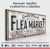 Family Flea Market Sign - Tailored Canvases - Flyclothing LLC
