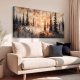 Rustic Forest Sunset Wall Art - Tailored Canvases - Flyclothing LLC