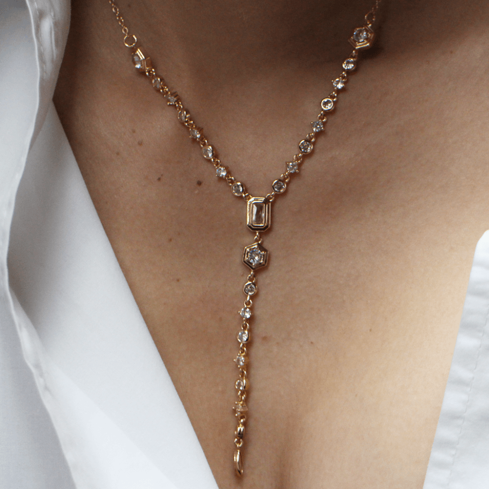 Arielle Lariat Necklace - Brook & Bloom - Flyclothing LLC