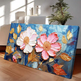 Golden Petals Impasto Wall Art - Tailored Canvases - Flyclothing LLC