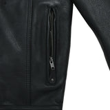 Mastermind Men's Motorcycle Leather Jacket - First Manufacturing Company - Flyclothing LLC