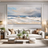 Serene Ocean Wave Coastal Wall Art IX - Tailored Canvases - Flyclothing LLC