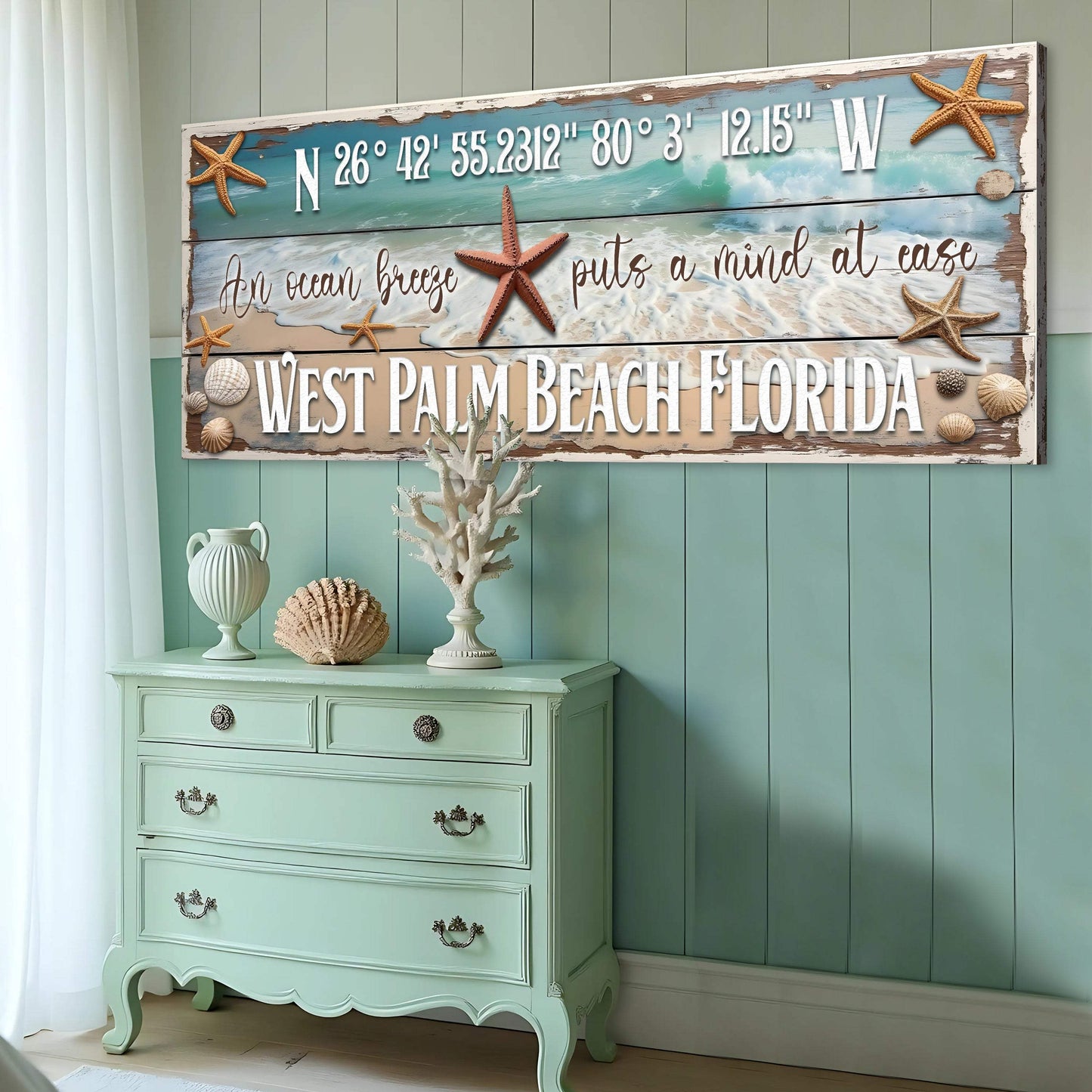 Personalized Beach House Coastal Sign III - Tailored Canvases - Flyclothing LLC
