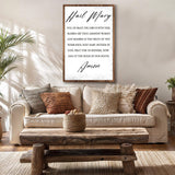 The Hail Mary Faith Sign - Tailored Canvases - Flyclothing LLC
