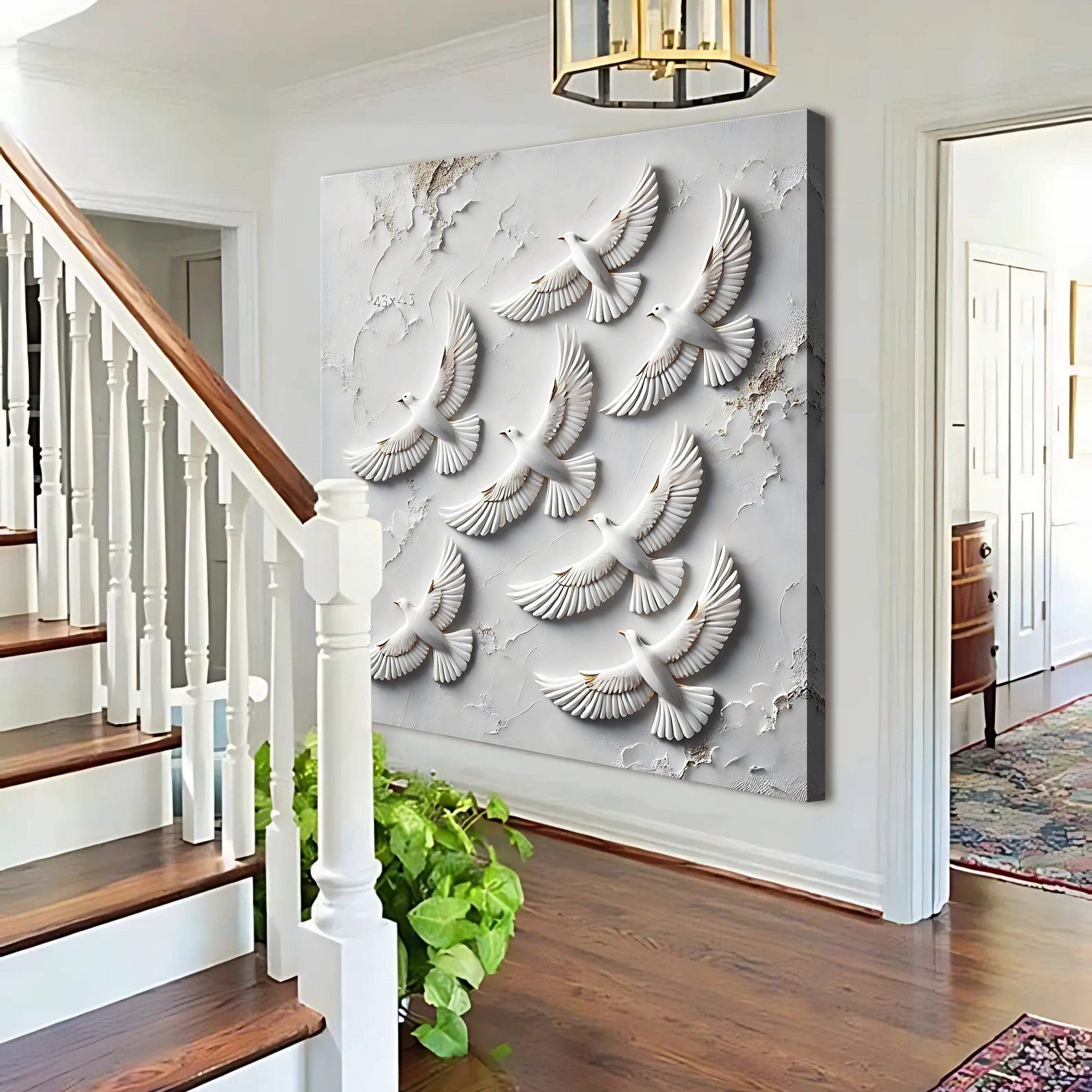 3D Birds Wall Art - Tailored Canvases - Flyclothing LLC
