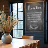 This Is Love - 1 John 4:10 Faith Sign - Tailored Canvases - Flyclothing LLC