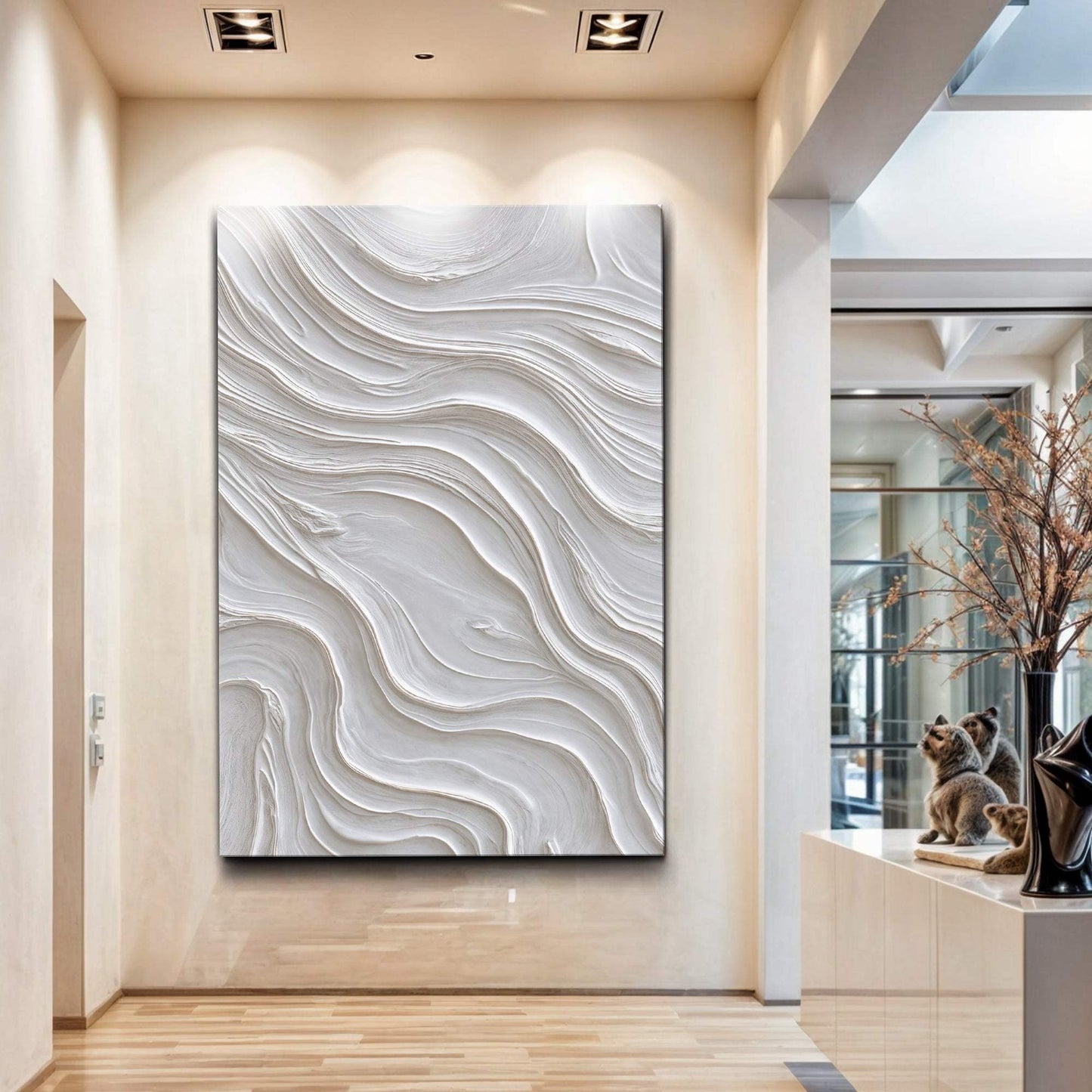 Minimalist Ocean Wave Wall Art - Tailored Canvases - Flyclothing LLC