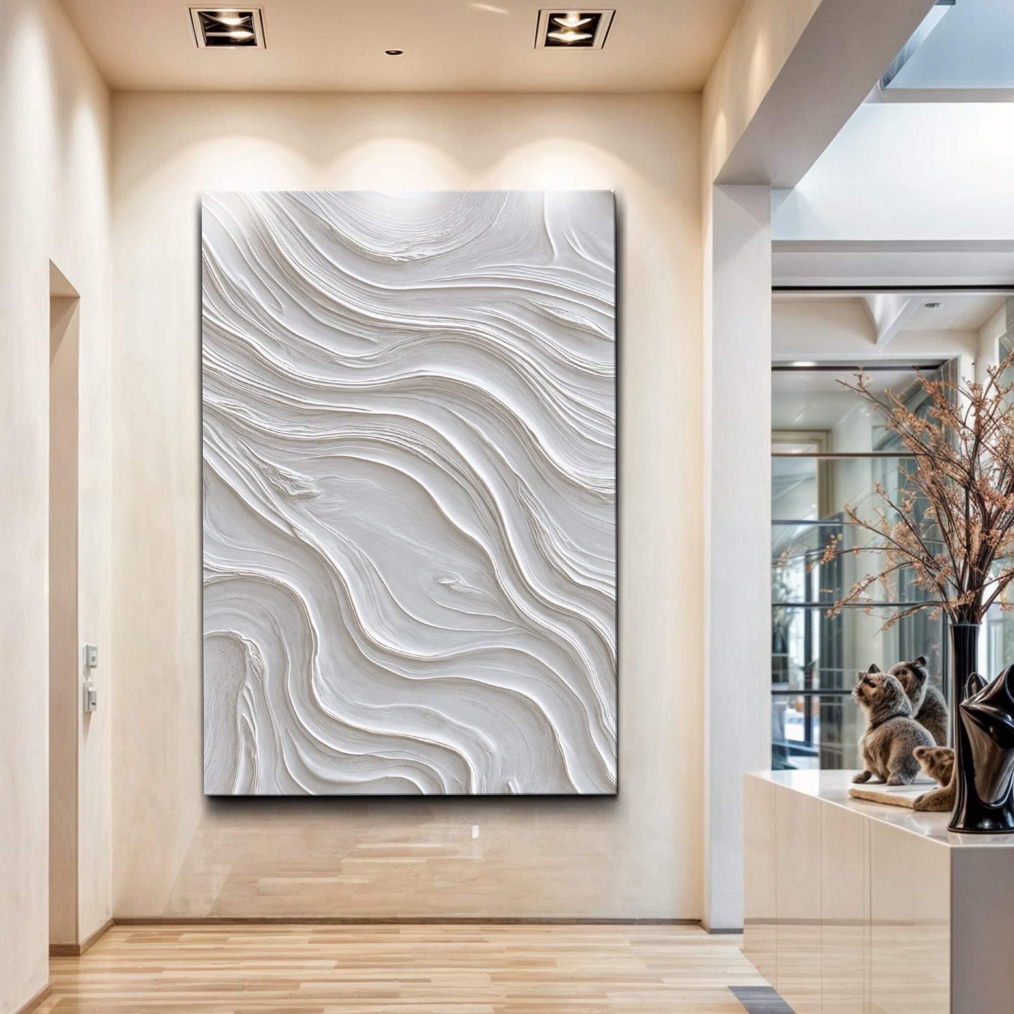 Minimalist Ocean Wave Wall Art - Tailored Canvases - Flyclothing LLC