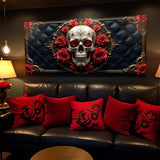 3D Rose and Skull Wall Art VII - Tailored Canvases - Flyclothing LLC