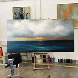 Waterscape Abstract Wall Art III - Tailored Canvases - Flyclothing LLC