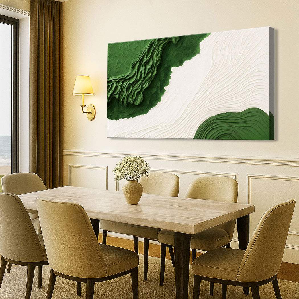 Green Rivers Abstract Wall Art IX - Tailored Canvases - Flyclothing LLC