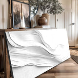 White Minimalist Wall Art - Tailored Canvases - Flyclothing LLC
