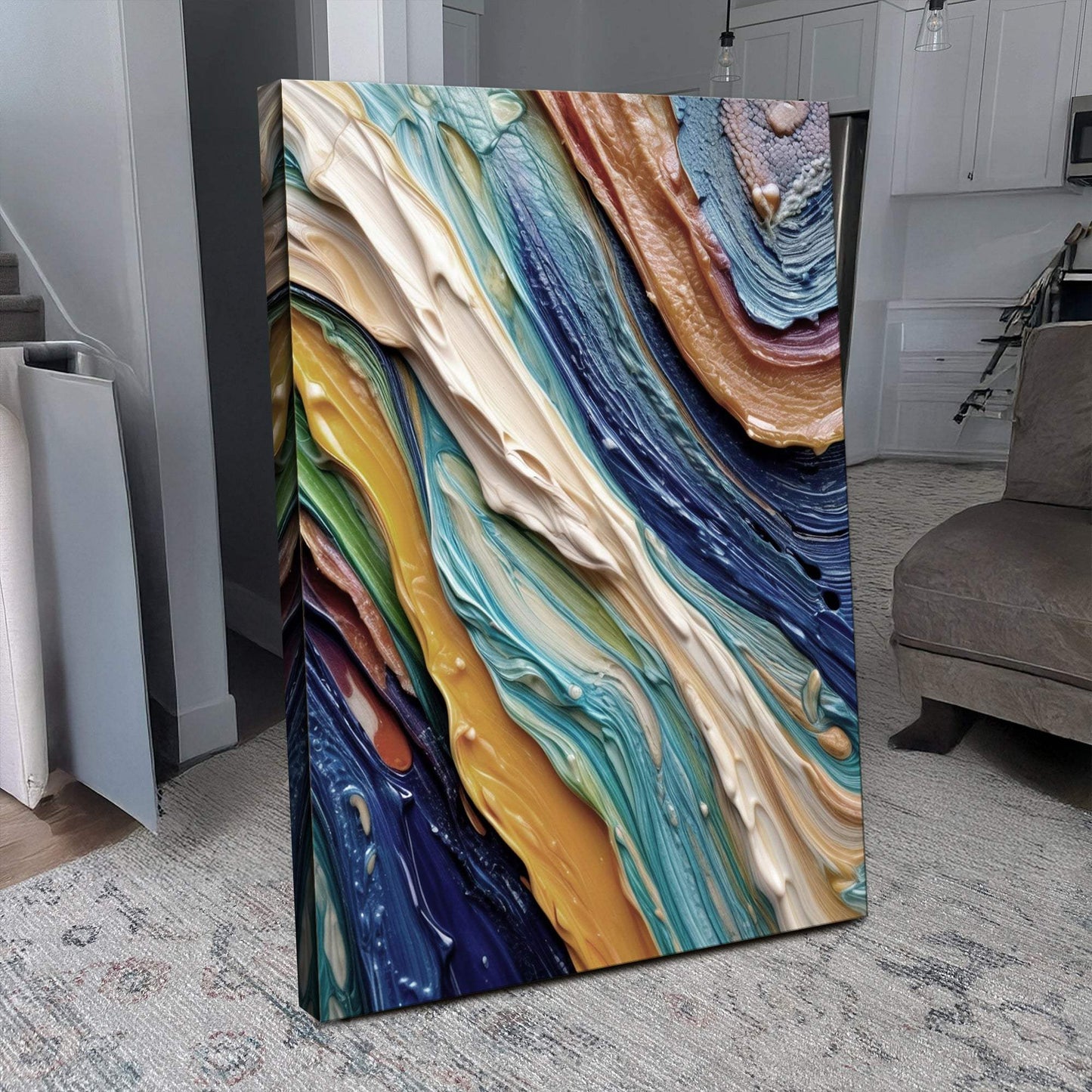 Ocean Waves Wall Art - Tailored Canvases - Flyclothing LLC