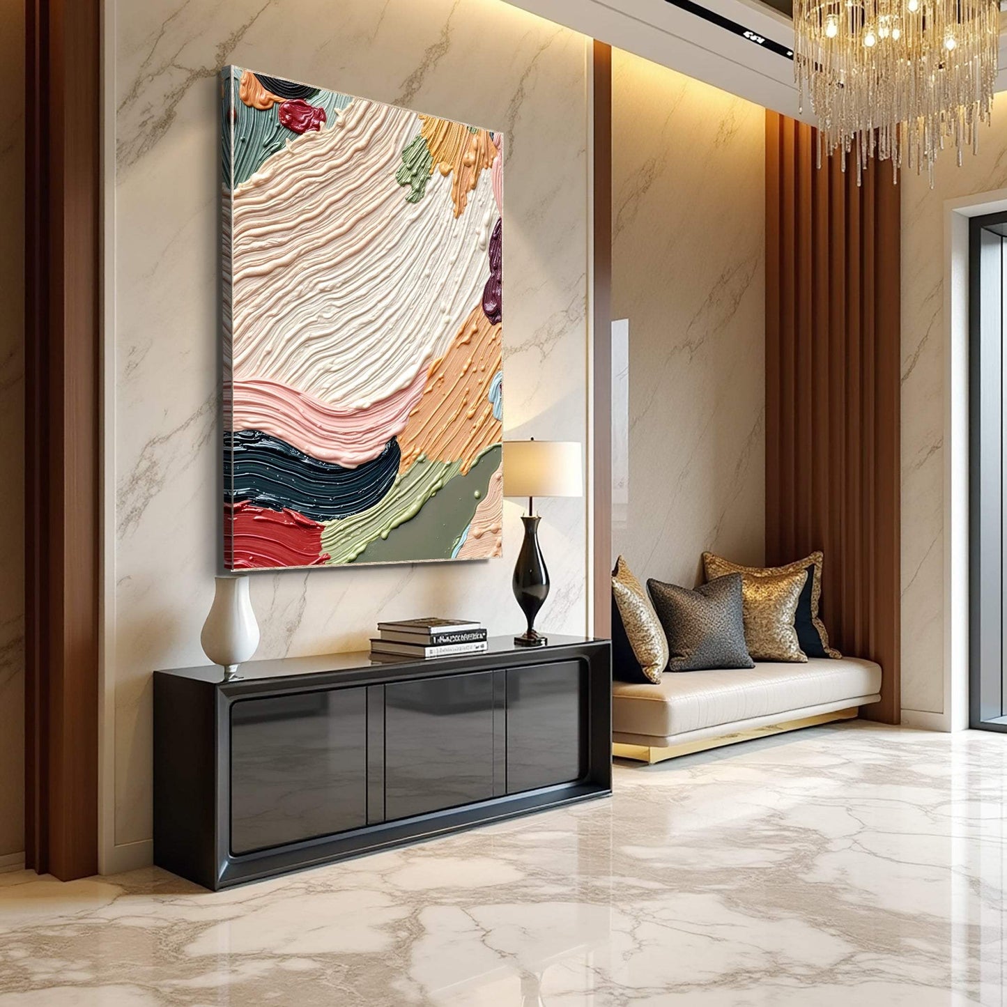 Colorful Abstract Wall Art - Tailored Canvases - Flyclothing LLC