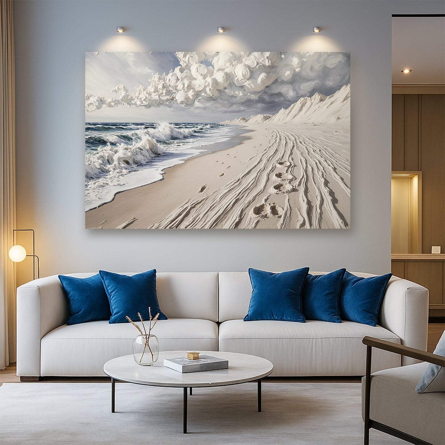 Footprints in the Sand Wall Art - Tailored Canvases - Flyclothing LLC