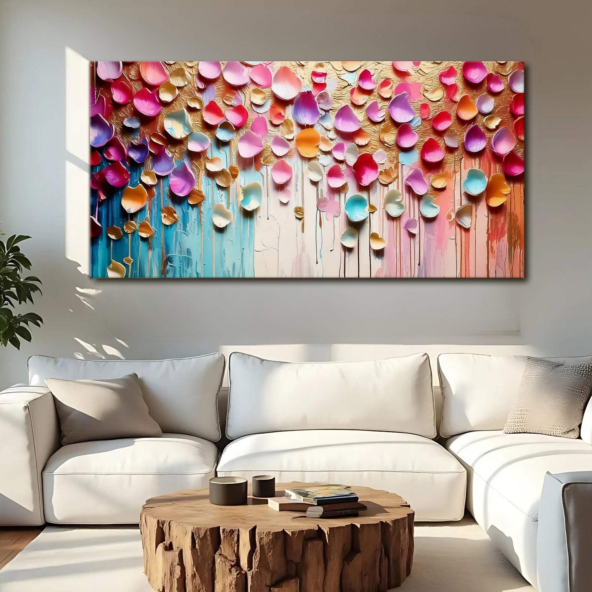 Vibrant Petals Wall Art - Tailored Canvases - Flyclothing LLC