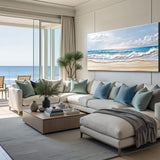 Serene Ocean Wave Coastal Wall Art VII - Tailored Canvases - Flyclothing LLC