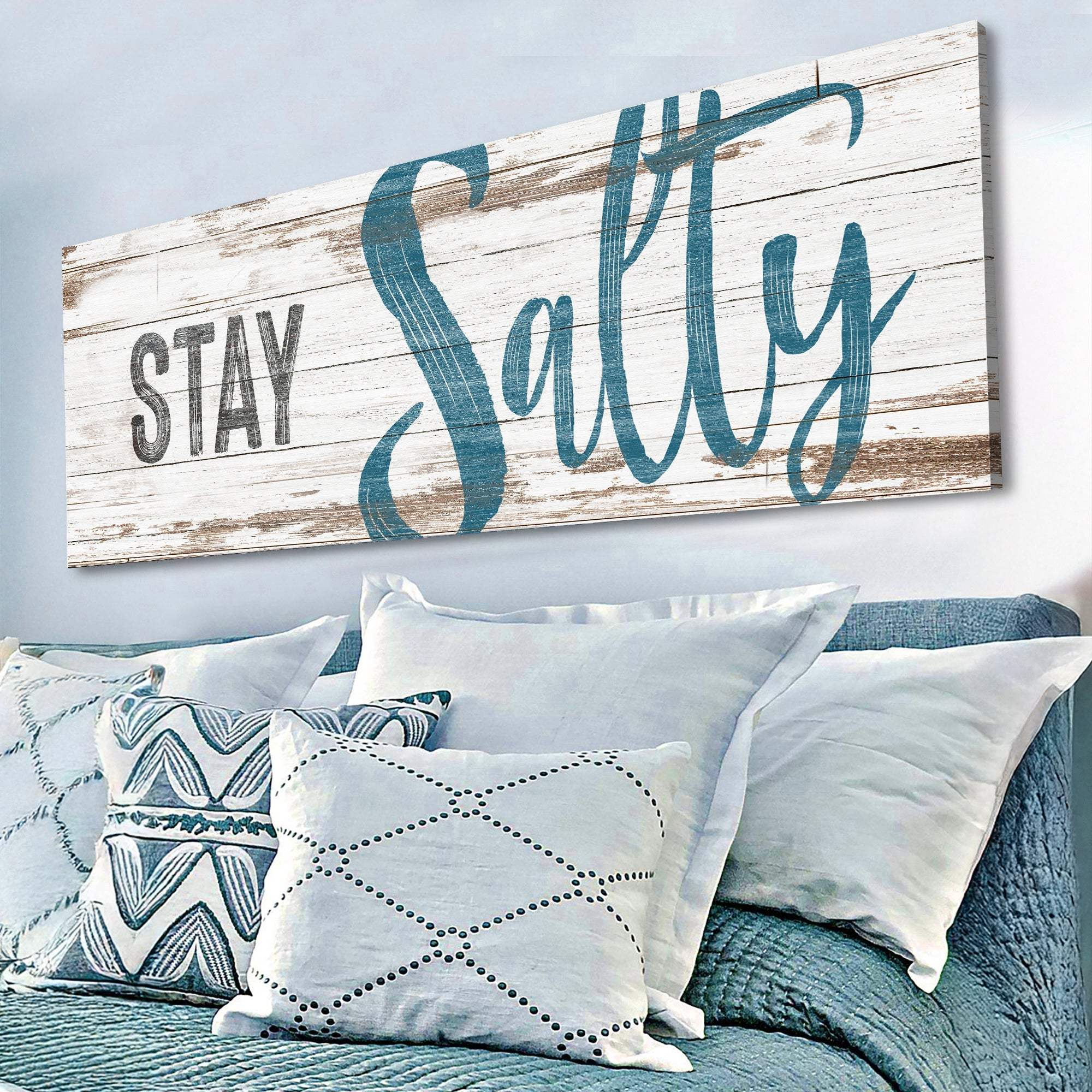 Stay Salty Coastal Sign VIII - Tailored Canvases - Flyclothing LLC