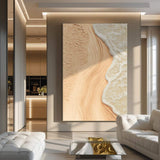 Beige Beach Coastal Wall Art - Tailored Canvases - Flyclothing LLC