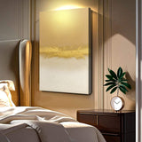Minimalist White And Gold Wall Art - Tailored Canvases - Flyclothing LLC