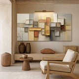 Shape Pattern Minimalist Abstract Wall Art - Tailored Canvases - Flyclothing LLC