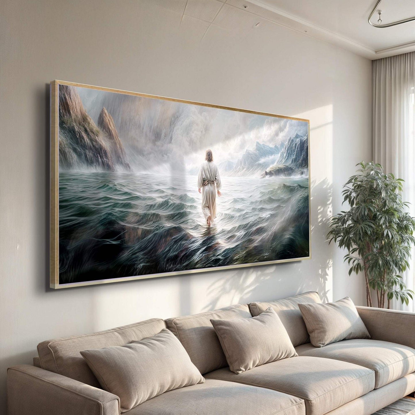 Walking on Water - Faith Wall Art VII - Tailored Canvases - Flyclothing LLC