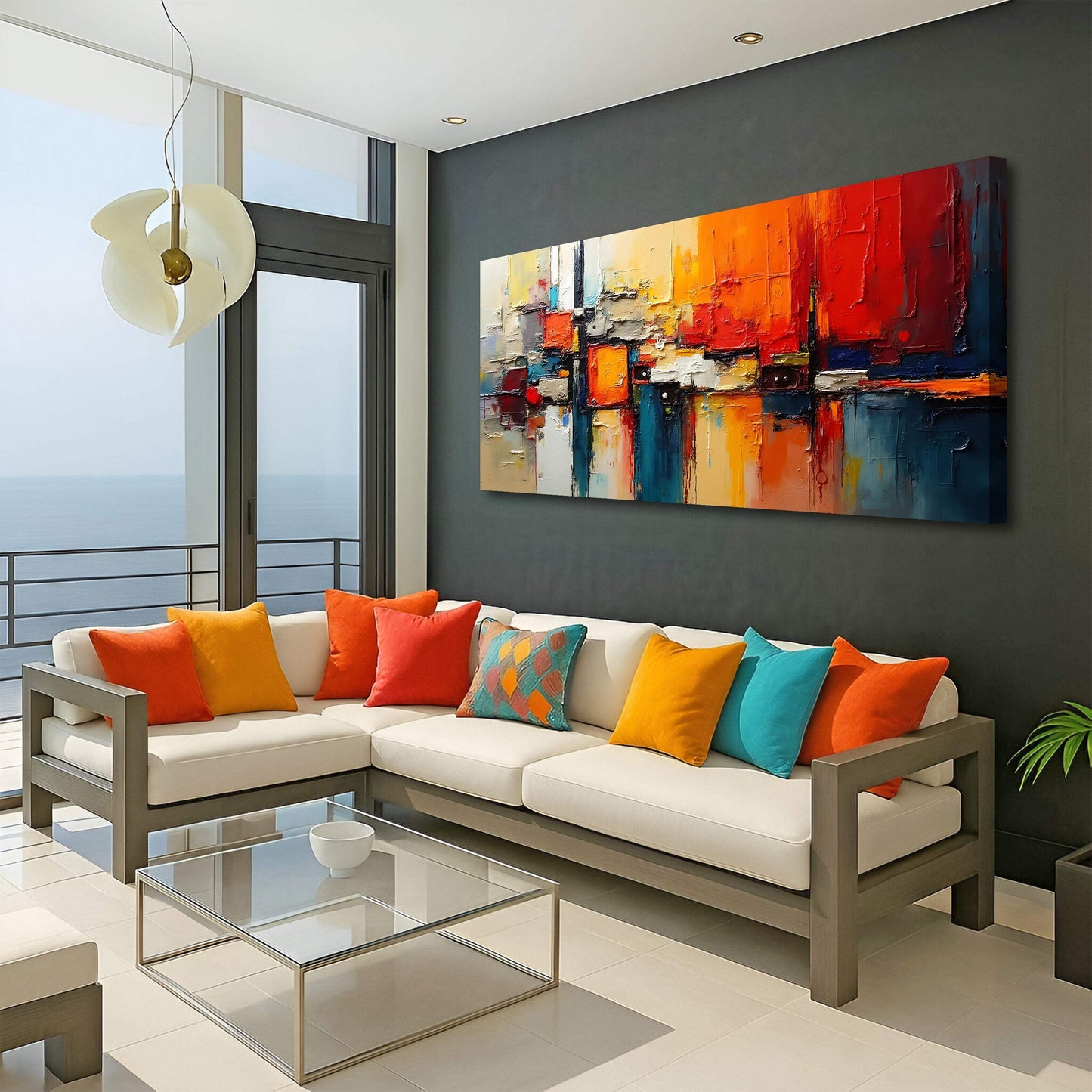 Colorful Abstract Wall Art II - Tailored Canvases - Flyclothing LLC