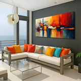 Colorful Abstract Wall Art II - Tailored Canvases - Flyclothing LLC
