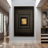 Black And Gold Core Wall Art - Tailored Canvases - Flyclothing LLC