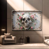 3D Rose And Skull Wall Art V - Tailored Canvases - Flyclothing LLC