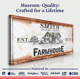 Rustic Farmhouse Personalized Sign III - Tailored Canvases - Flyclothing LLC