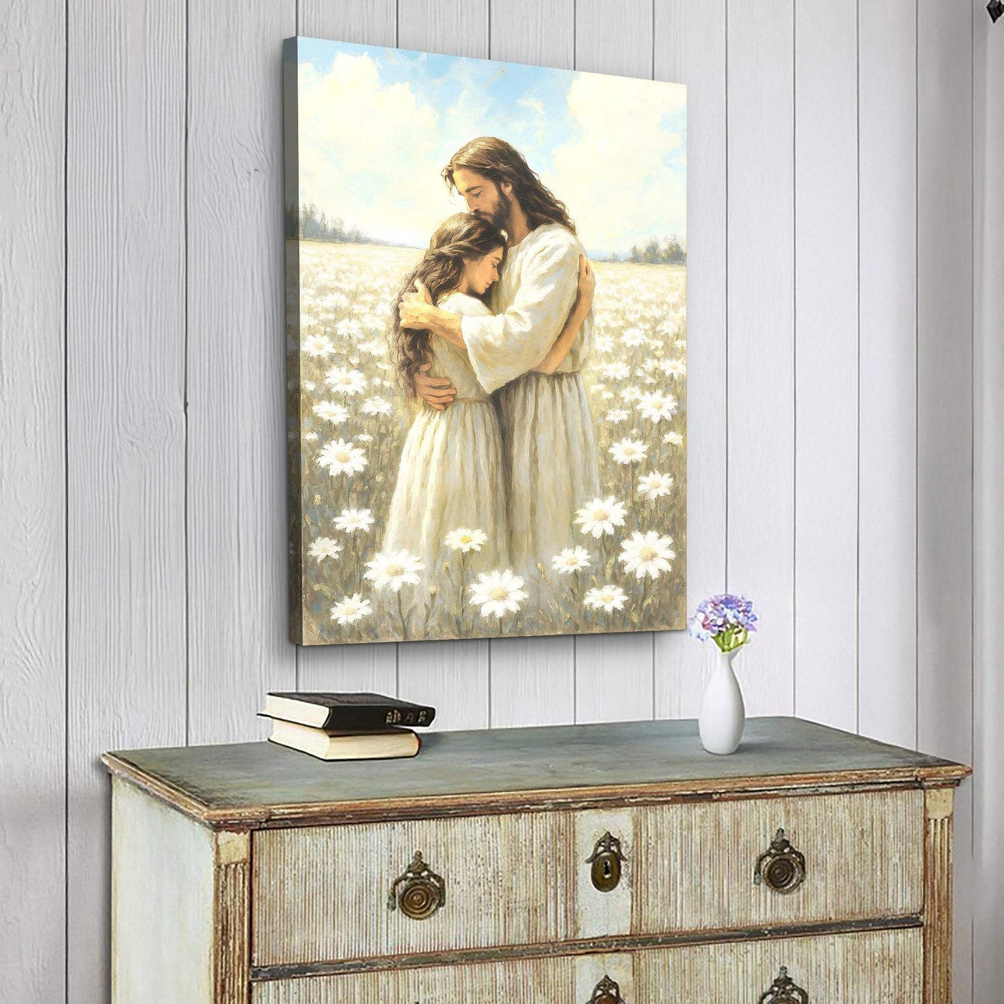 Divine Embrace of Grace Faith Wall Art - Tailored Canvases - Flyclothing LLC