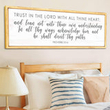 Proverbs 3:5-6 Trust In The Lord With All Your Heart Faith Sign - Tailored Canvases - Flyclothing LLC
