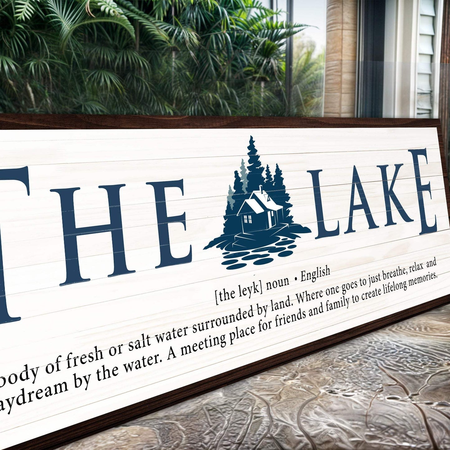 The Definition of Lake Sign II - Tailored Canvases - Flyclothing LLC