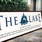 The Definition of Lake Sign II - Tailored Canvases - Flyclothing LLC