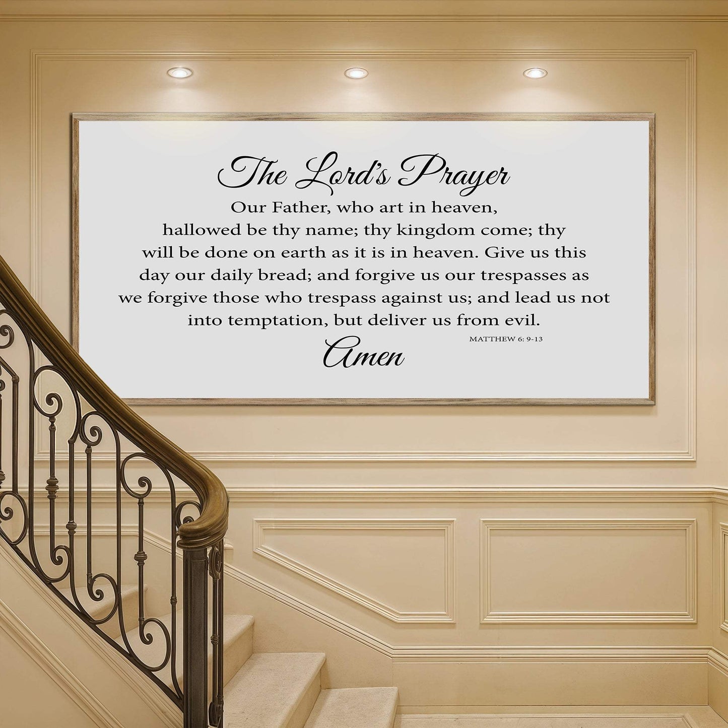 The Lord's Prayer Faith Sign - Tailored Canvases - Flyclothing LLC