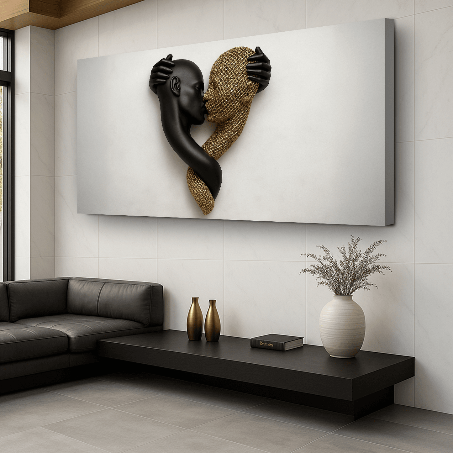 Eternal Love Figure Abstract Wall Art IV - Tailored Canvases - Flyclothing LLC