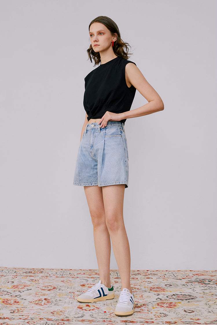 The Pleated Fun Short HJ117 - Hey Joanie - Flyclothing LLC