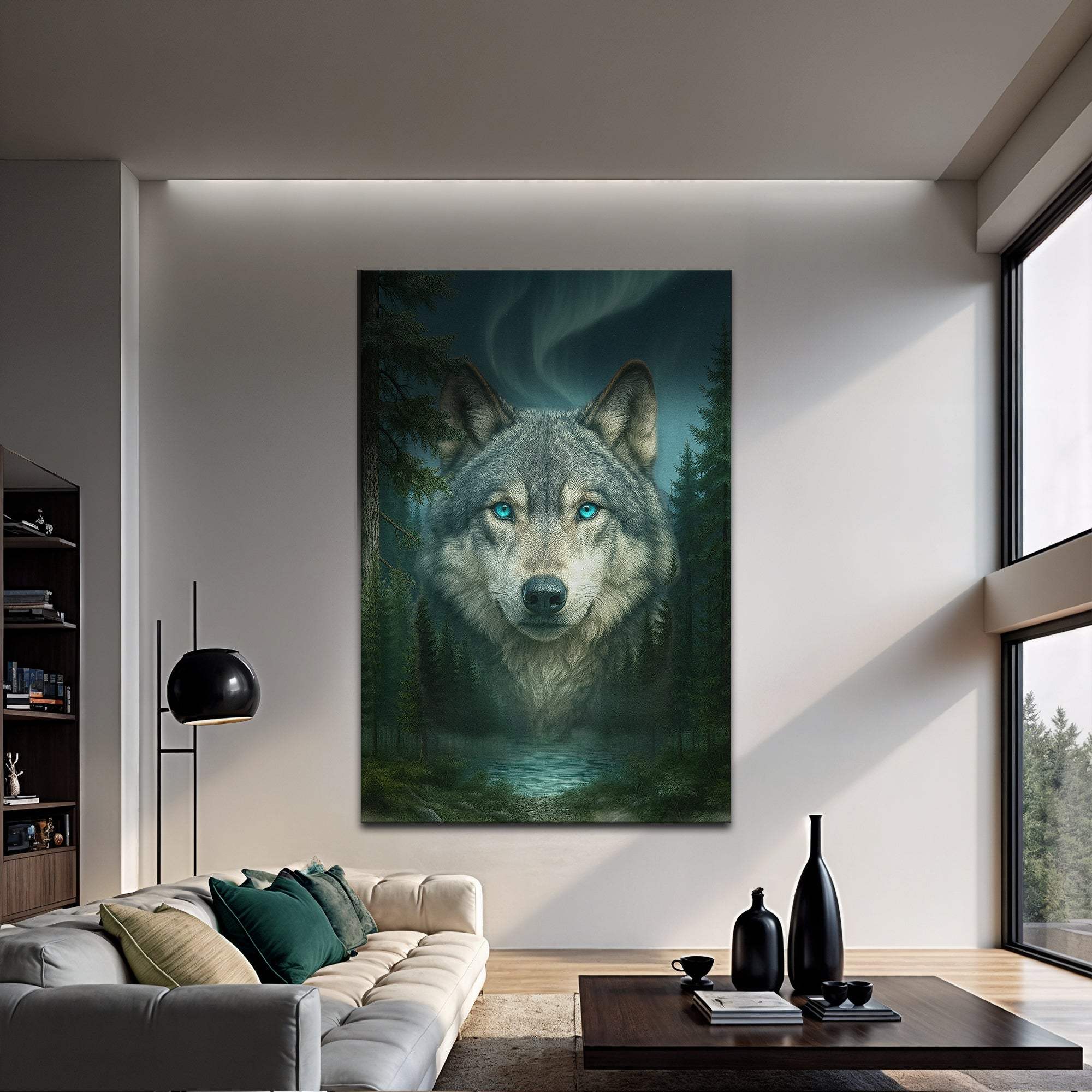 Wolf Northern Symphony Wall Art - Tailored Canvases - Flyclothing LLC