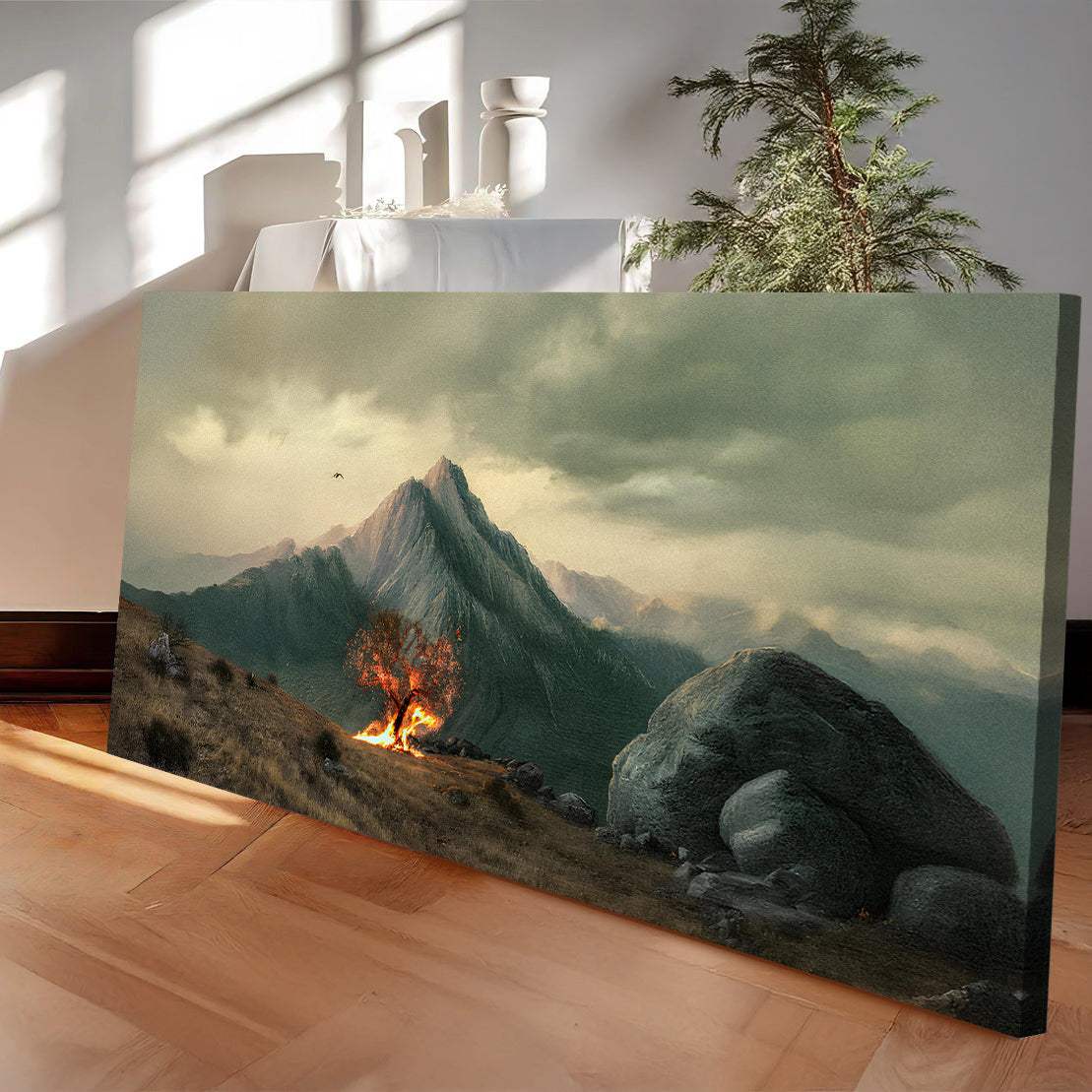 Burning Bush - Faith Wall Art IV - Tailored Canvases - Flyclothing LLC